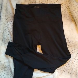 Balance cropped leggings sheer detail